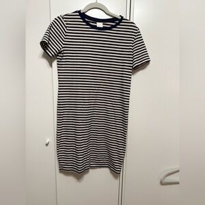 H&M Black and White Striped Mini Dress